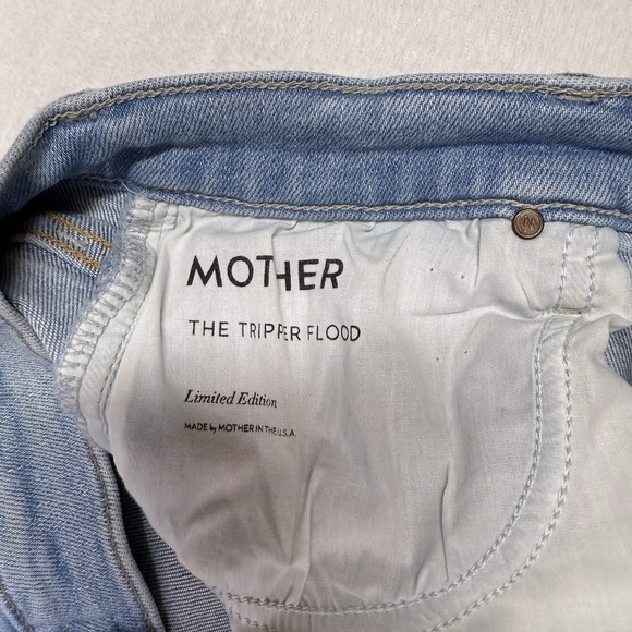 Mother Jeans The Tripper Flood Womens 29 Light Wash Limited Edition Button Fly - Picture 10 of 14